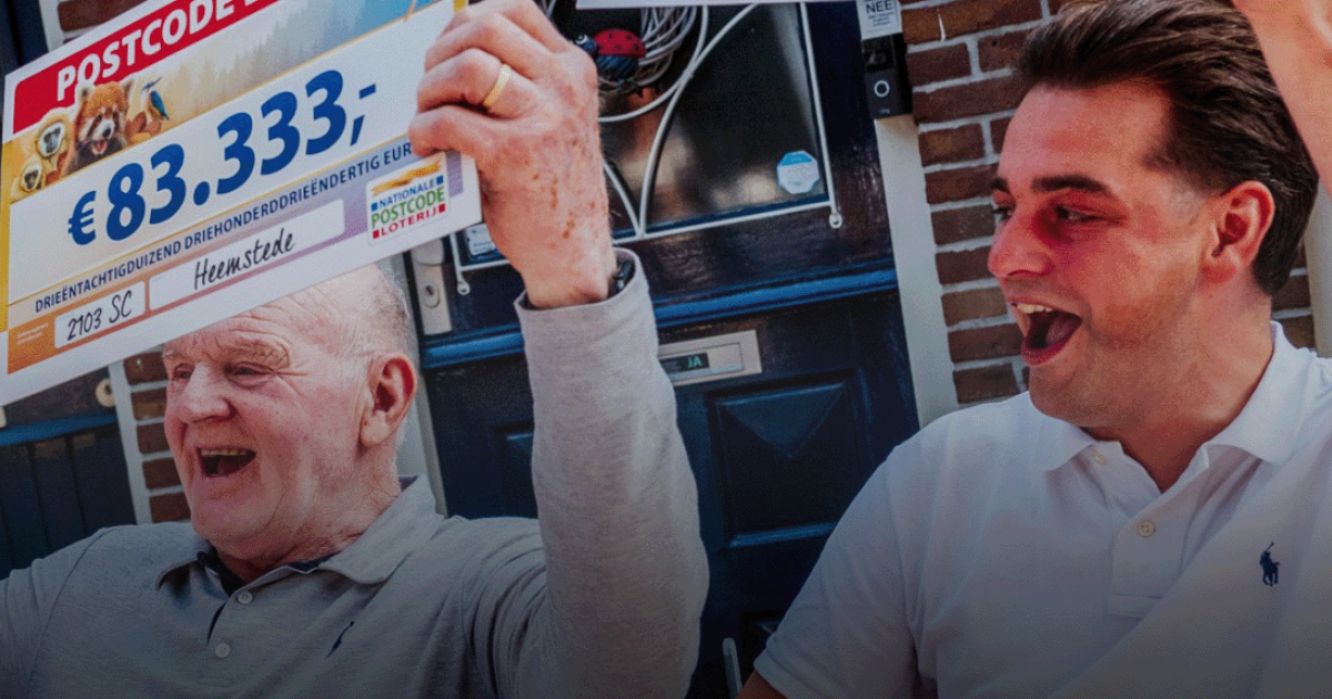 Heemstede viert feest: samen € 1 miljoen gewonnen - Postcode Loterij