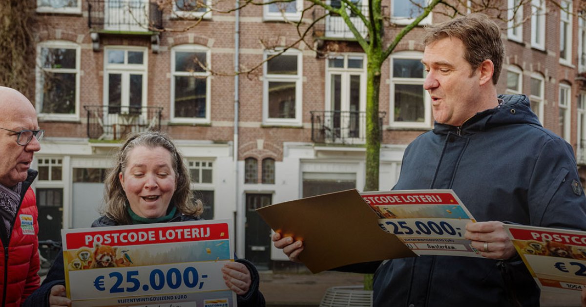 Inwoners Amsterdam winnen samen € 150.000, Nationale Postcode Loterij