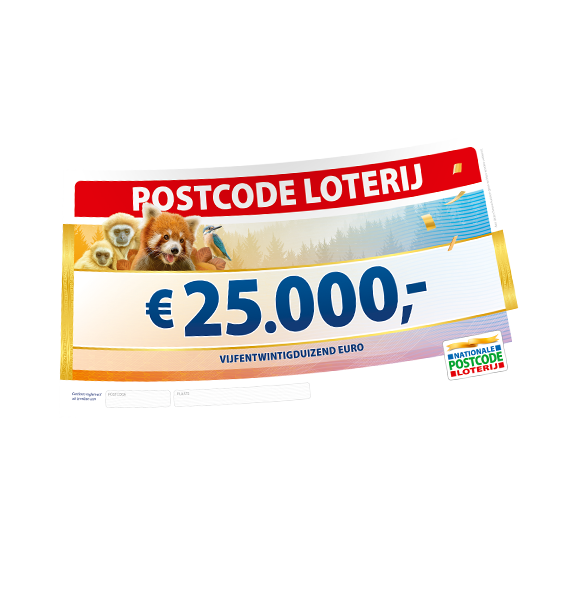Prijzencheque Straatprijs € 25.000,-