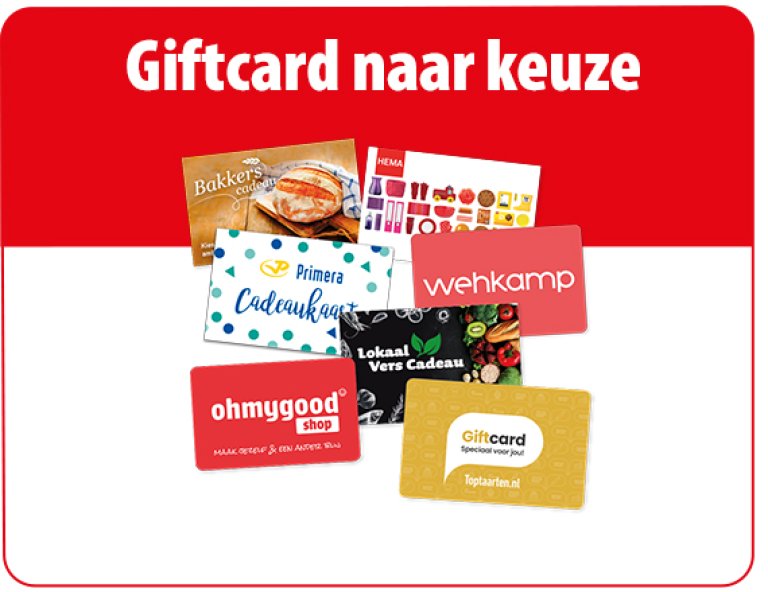 Giftcard naar keuze