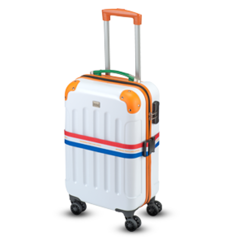 Postcode Loterij reiskoffer van gerecyclede materialen