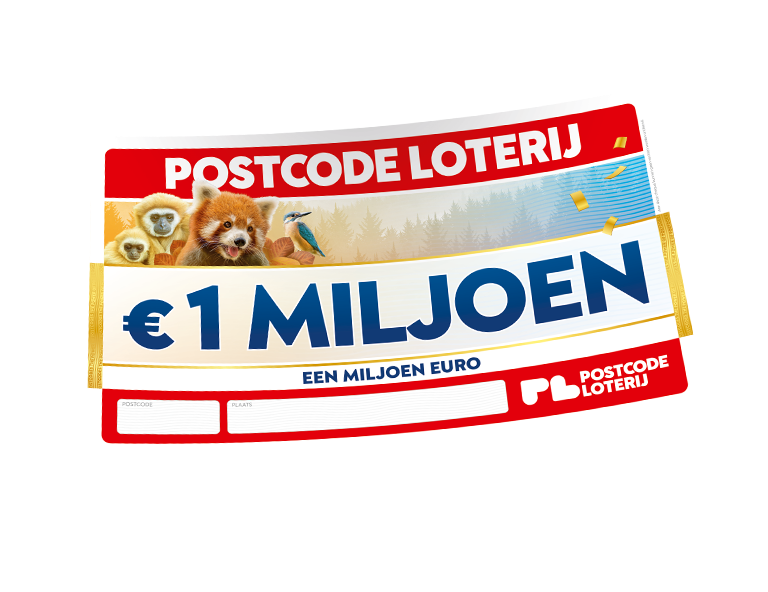 Prijzencheque SuperPostcodeprijs € 1 MILJOEN